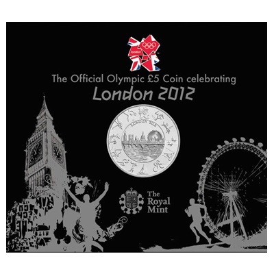 2012 BU £5 Coin Pack - London 2012 Olympic Games - Click Image to Close